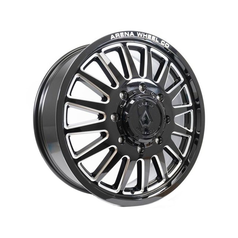 Arena Milled Gloss Black Rival Dually Wheels | RealTruck