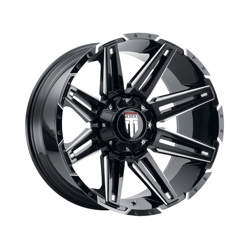 American Truxx Milled Gloss Black AT-1903 Boom Wheels | RealTruck