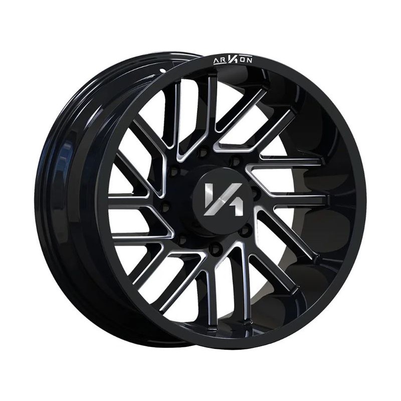 Arkon Off-Road Milled Gloss Black Mandela Wheels | RealTruck