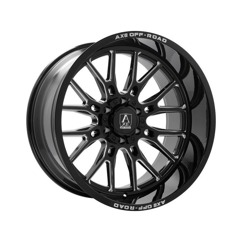 Axe Offroad Milled Gloss Black Atlas Wheels | RealTruck