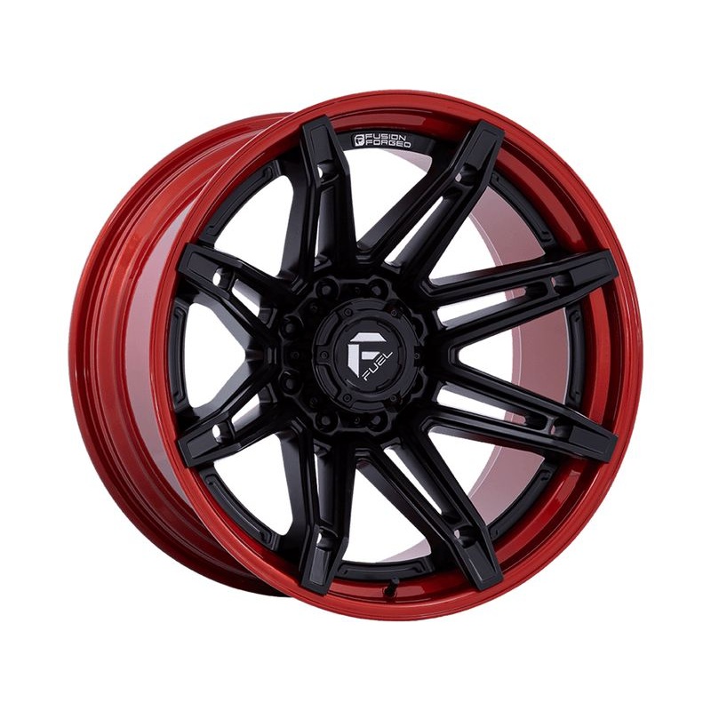 Fuel Matte Black & Red Brawl Wheels | RealTruck