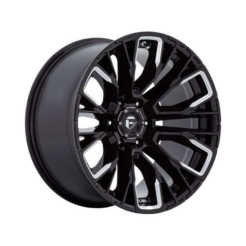 Fuel Milled Gloss Black Rebar 6 Wheels | RealTruck