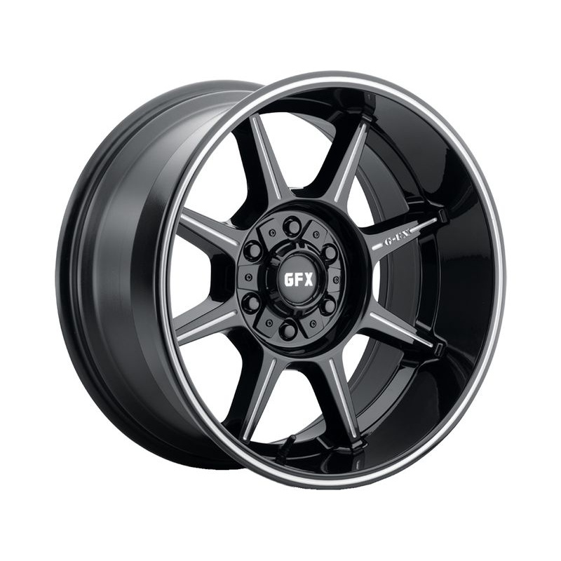 G-FX Milled Gloss Black TR31 Wheels | RealTruck