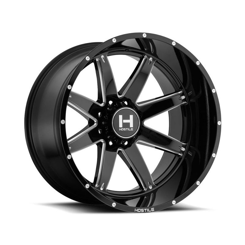 Hostile Machined Black Alpha Wheels | RealTruck