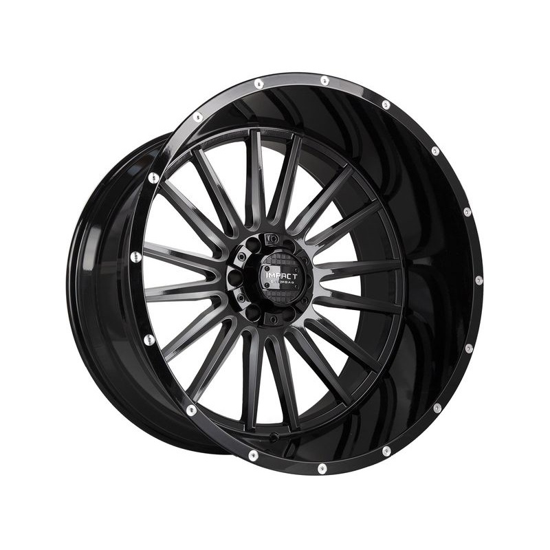 Impact Off-Road Milled Gloss Black 833 Wheels | RealTruck