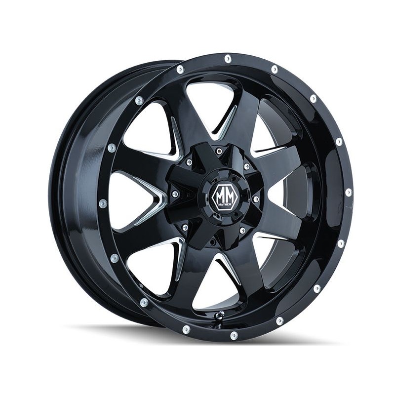 Mayhem Milled Black Tank Wheels | RealTruck