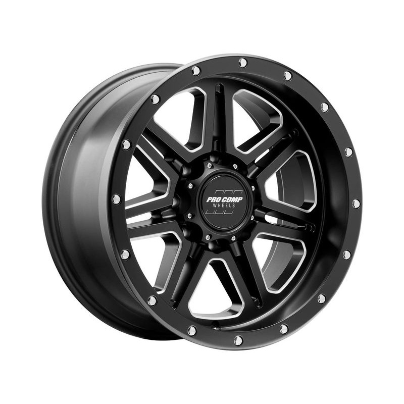 Pro Comp Milled Black 62 Apex Wheels | RealTruck