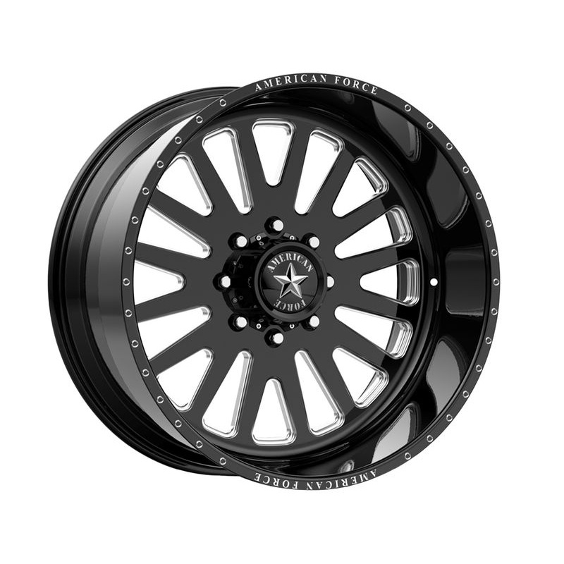 American Force Milled Gloss Black Atom Wheels | RealTruck