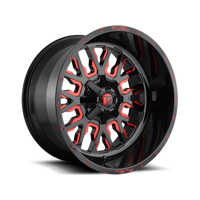 Fuel Black & Red Stroke Wheels | RealTruck