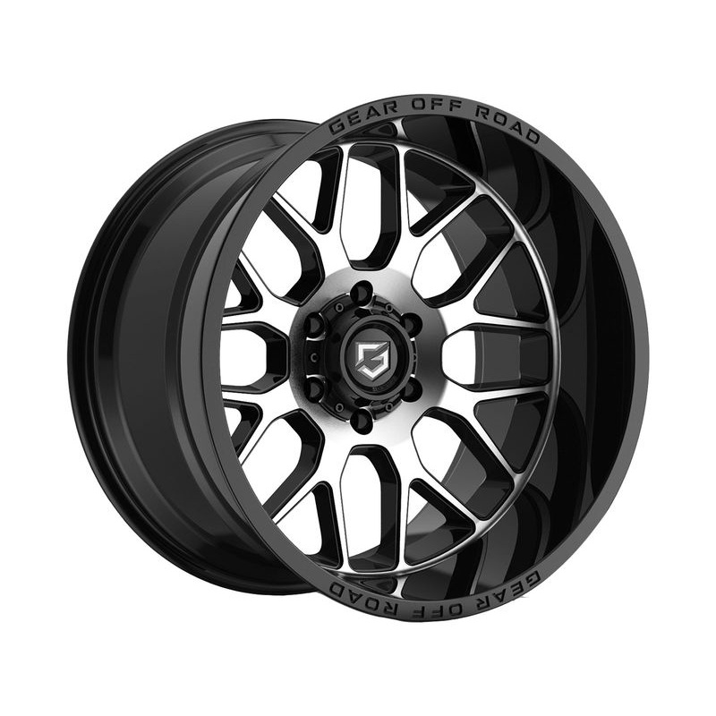 Gear Off-Road Machined Gloss Black Raid Wheels | RealTruck