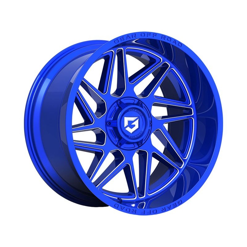 Gear Off-Road Milled Blue Ratio Wheels | RealTruck