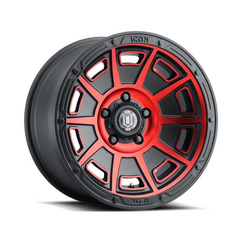 Icon Black & Red Victory Wheels | RealTruck