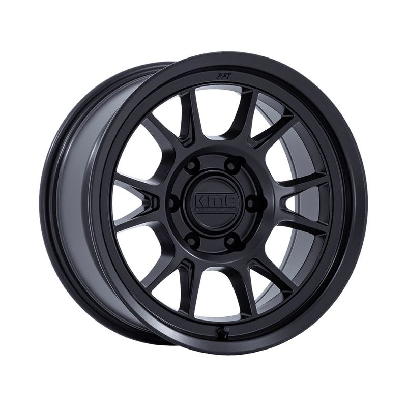 KMC Matte Black KM729 Range Wheels | RealTruck