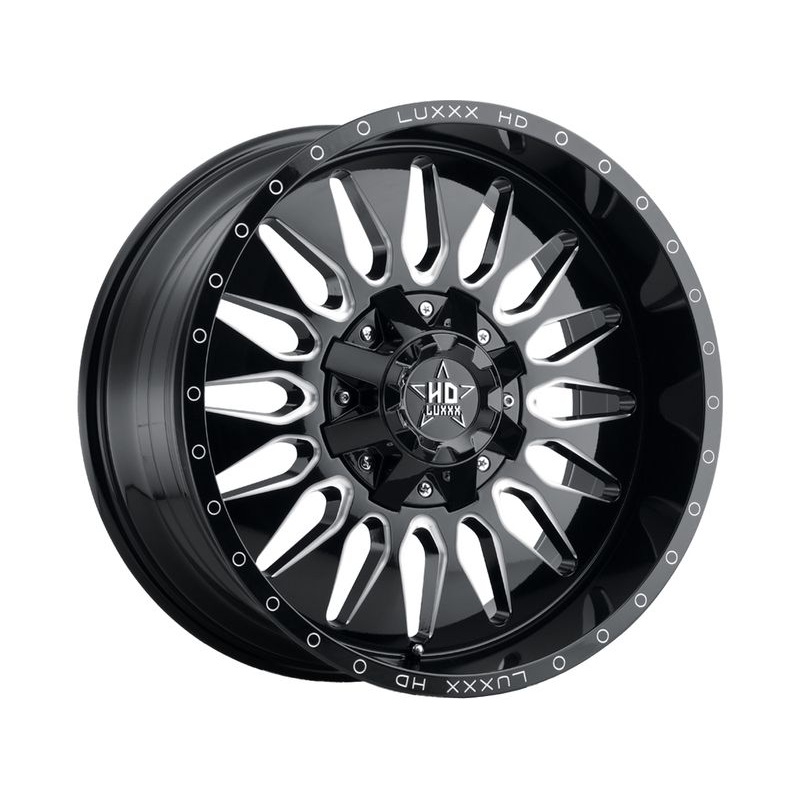 Luxxx HD Milled Gloss Black LHD24 Wheels | RealTruck