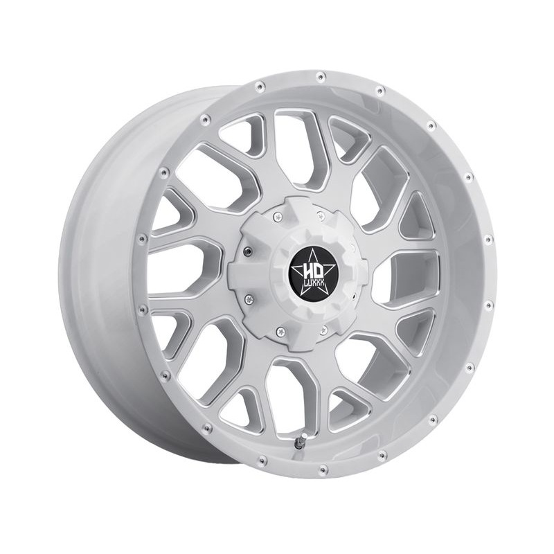Luxxx HD Milled White LHD8 Wheels | RealTruck