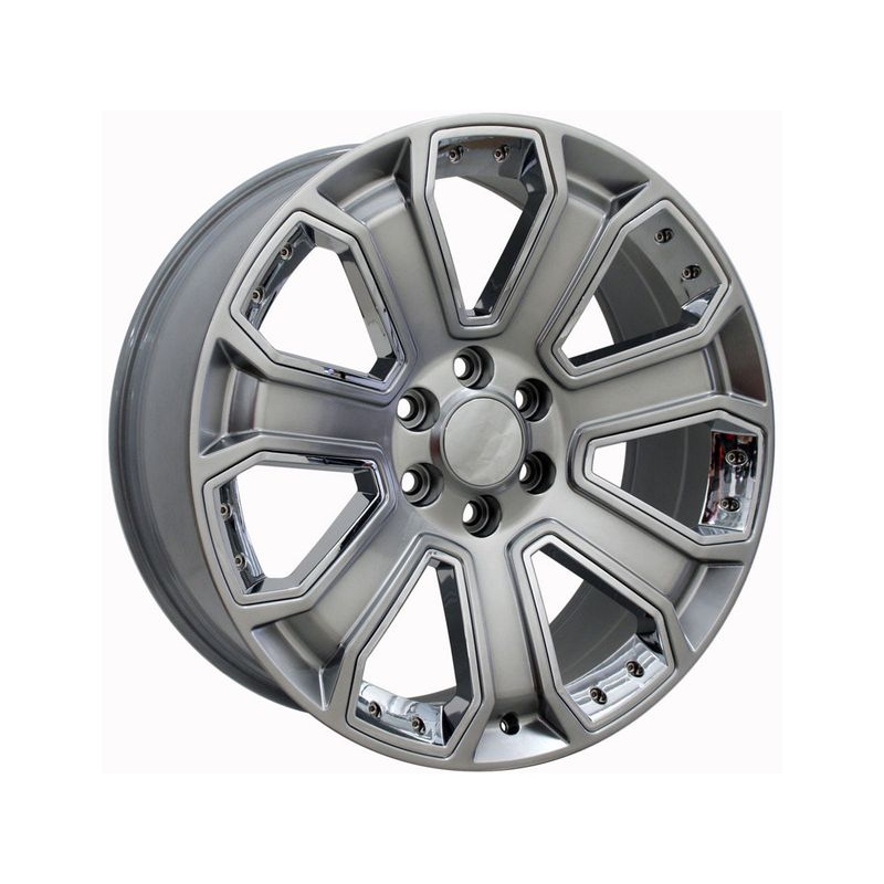 OE Grey & Chrome Inserts CV93 Wheels | RealTruck