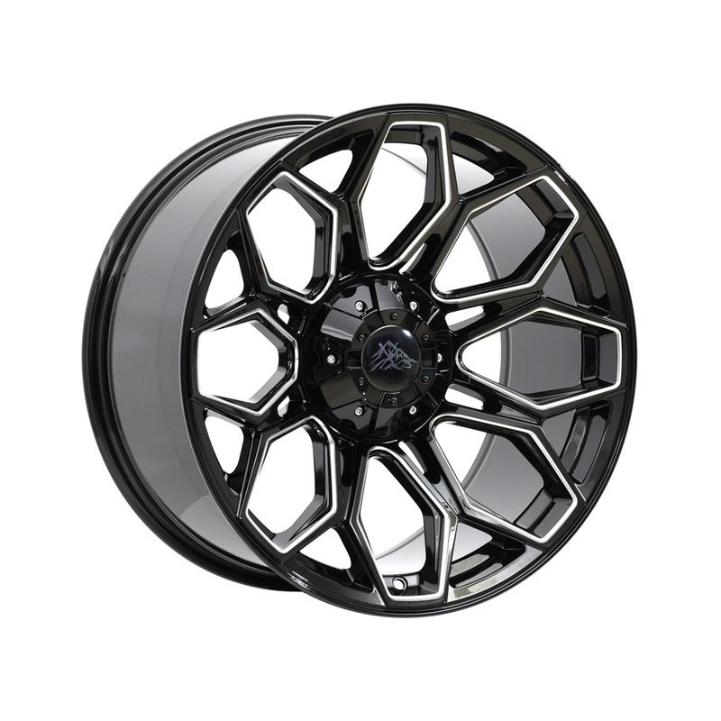 X Drive Milled Gloss Black Beast Wheels | RealTruck
