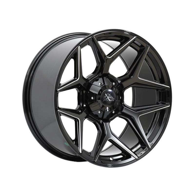 X Drive Milled Gloss Black Defiant Wheels | RealTruck