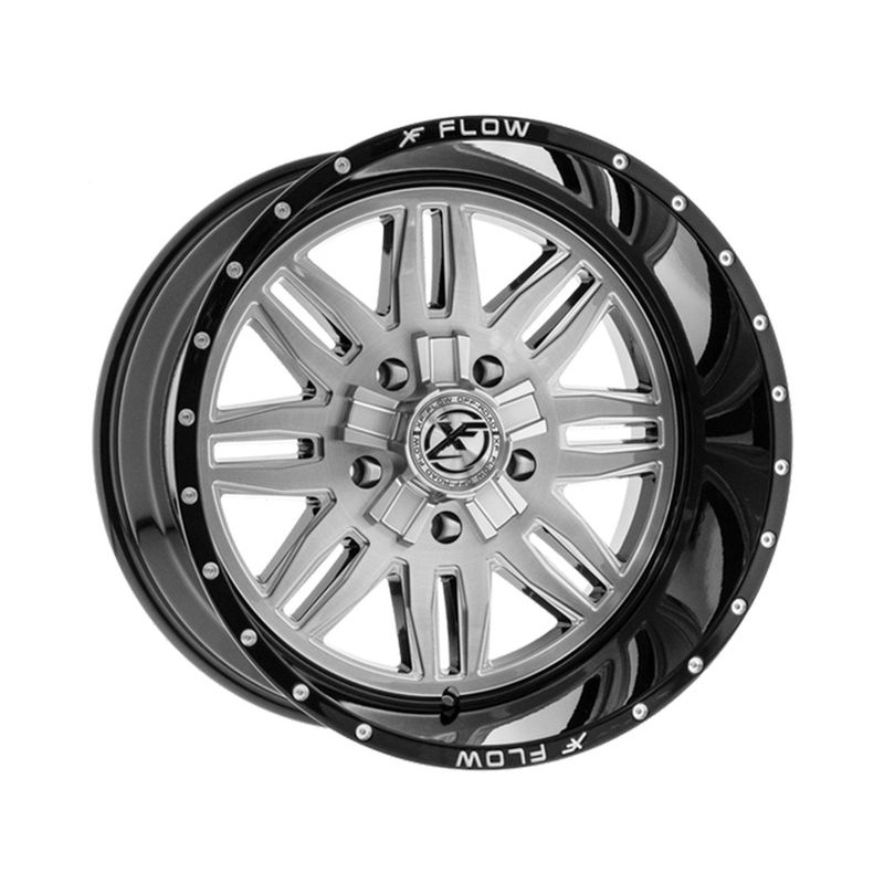 XF Flow Offroad Brushed & Black XFX-303 Wheels | RealTruck
