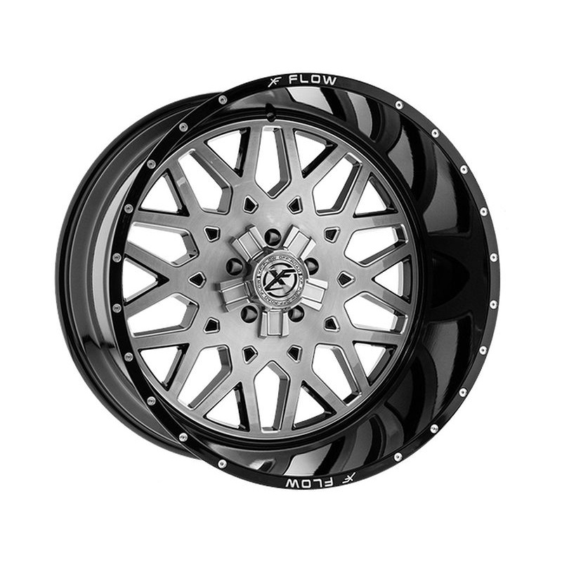 XF Flow Offroad Brushed & Black XFX-307 Wheels | RealTruck