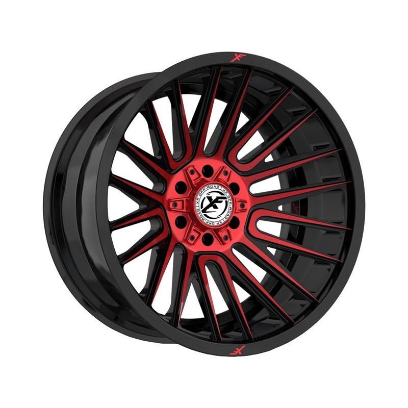 XF Offroad Gloss Black & Red XF-234 Wheels | RealTruck