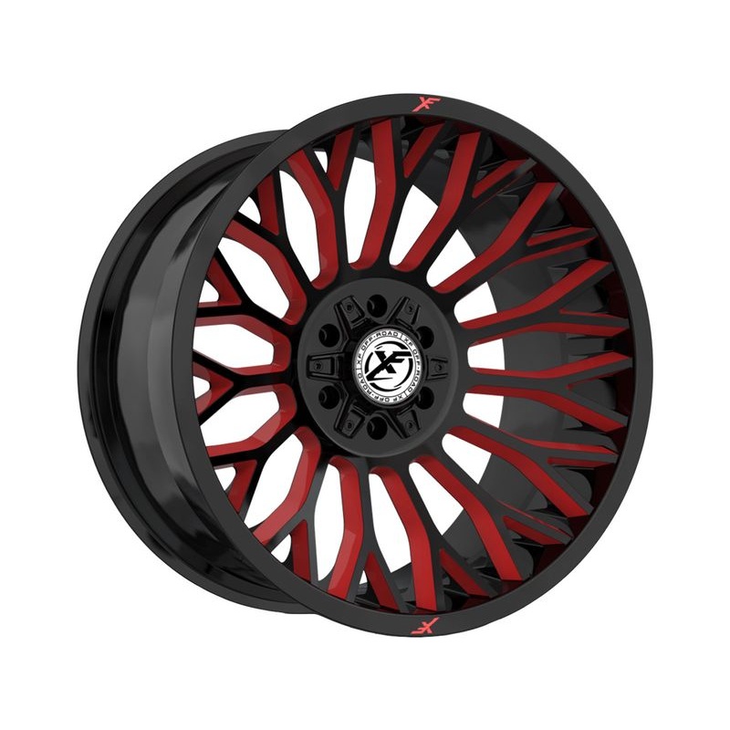 XF Offroad Gloss Black & Red XF-237 Wheels | RealTruck