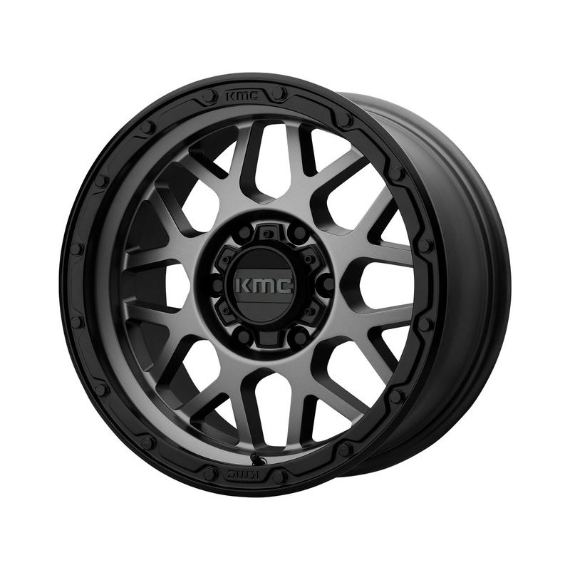 KMC Grey KM535 Grenade Off-Road Wheels | RealTruck