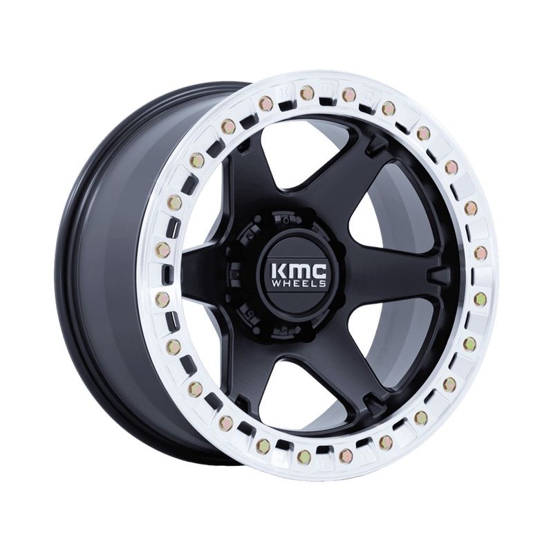 KMC Matte Black KM238 VI Beadlock Wheels | RealTruck