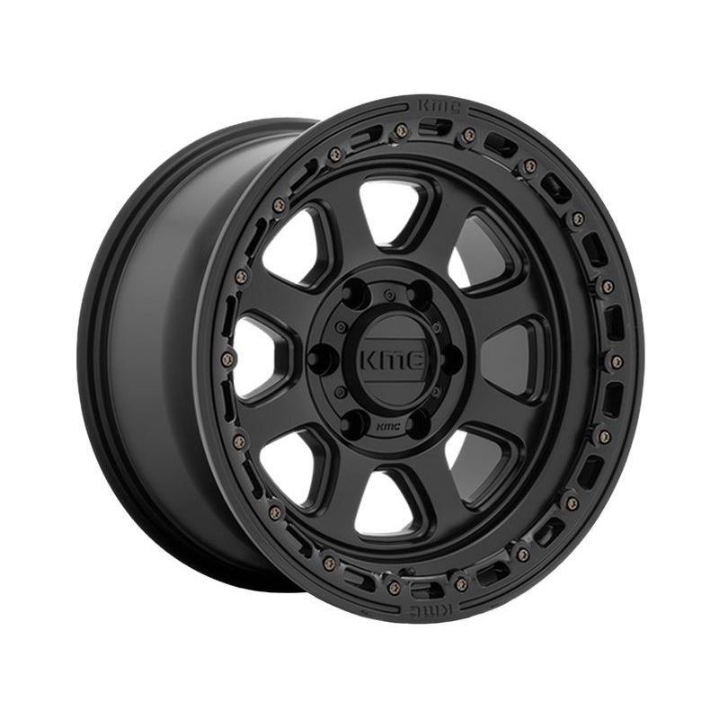 KMC Matte Black KM548 Chase Wheels | RealTruck