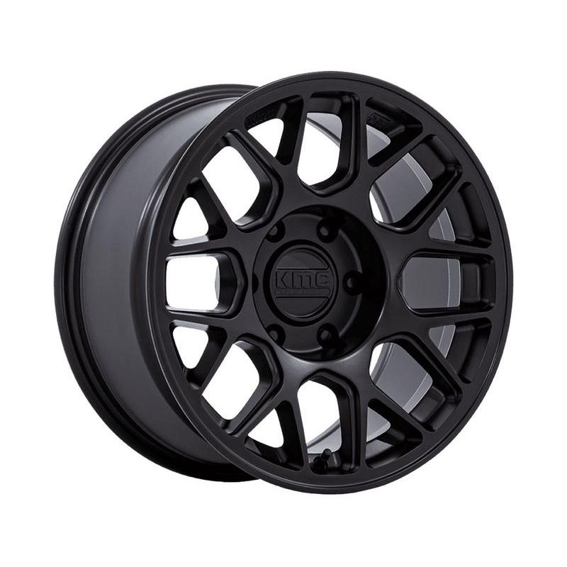 KMC Matte Black KM730 Hatchet Wheels | RealTruck