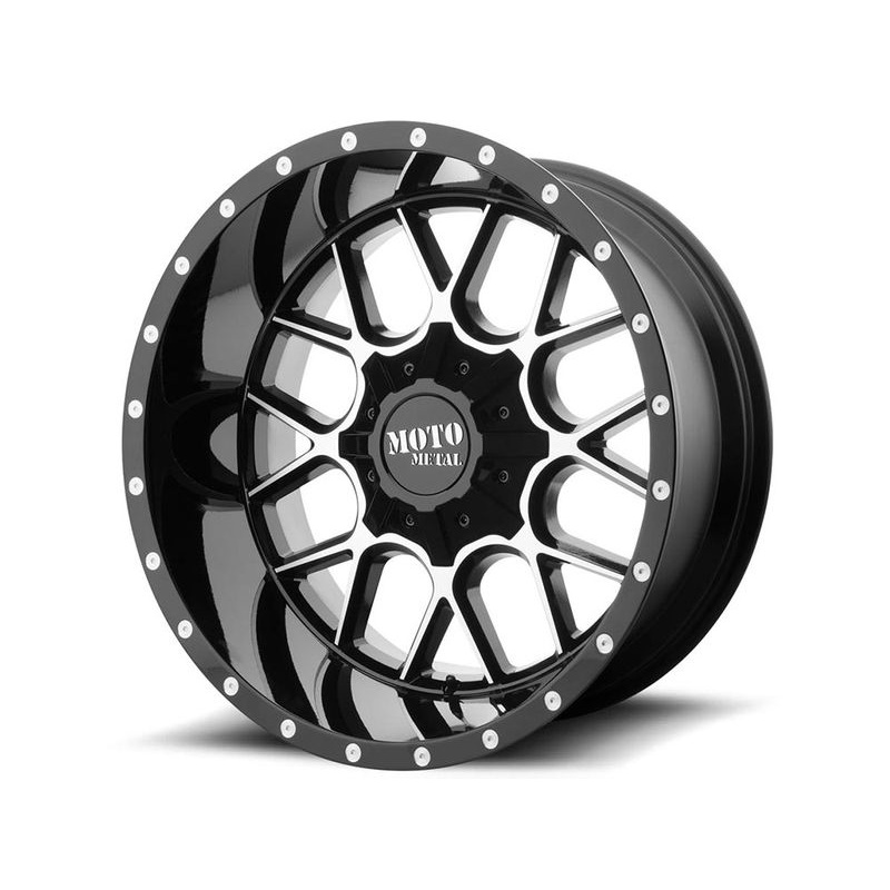 Moto Metal Machined Black MO986 Siege Wheels | RealTruck