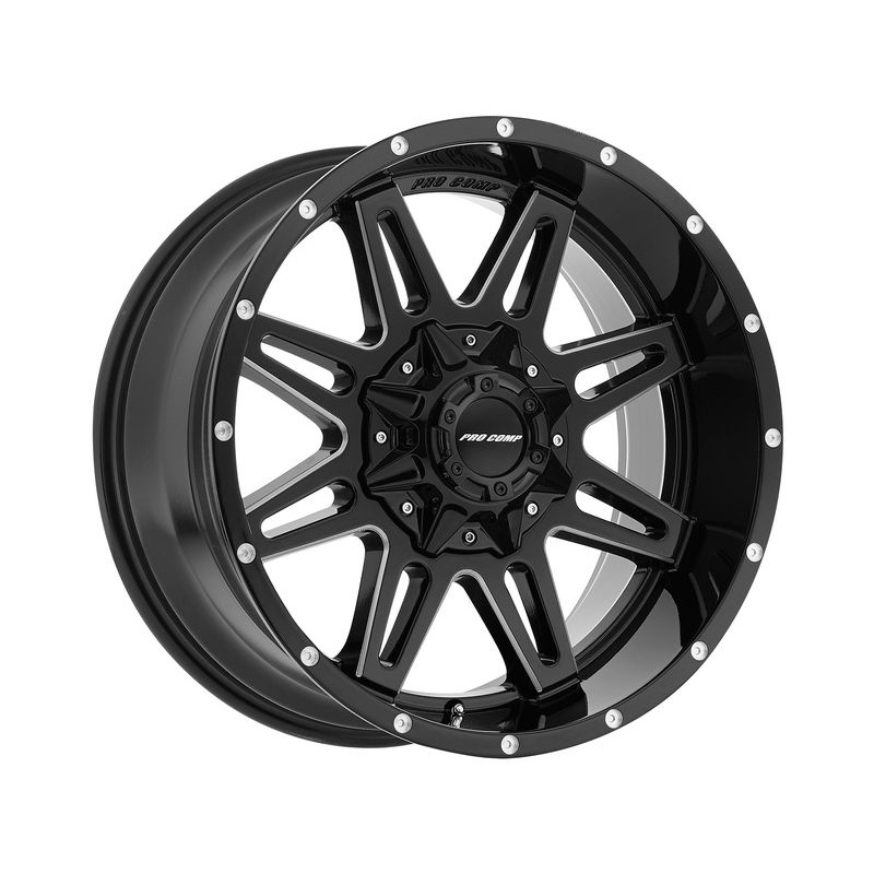 Pro Comp Milled Gloss Black 42 Blockade Wheels | RealTruck