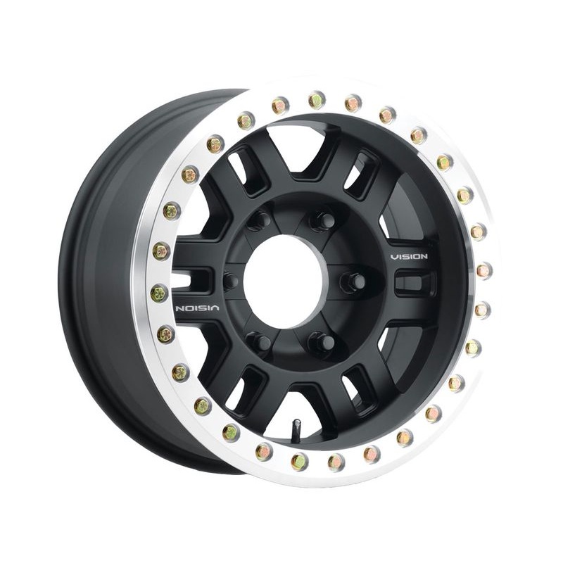 Vision Gloss Black Manx Beadlock Wheels | RealTruck
