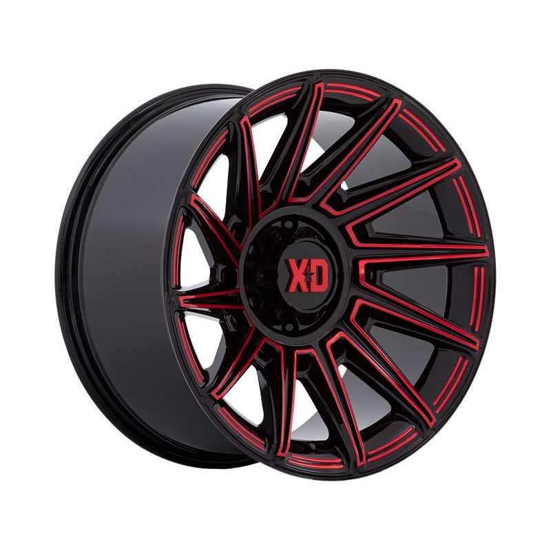 XD Black & Red XD867 Specter Wheels | RealTruck