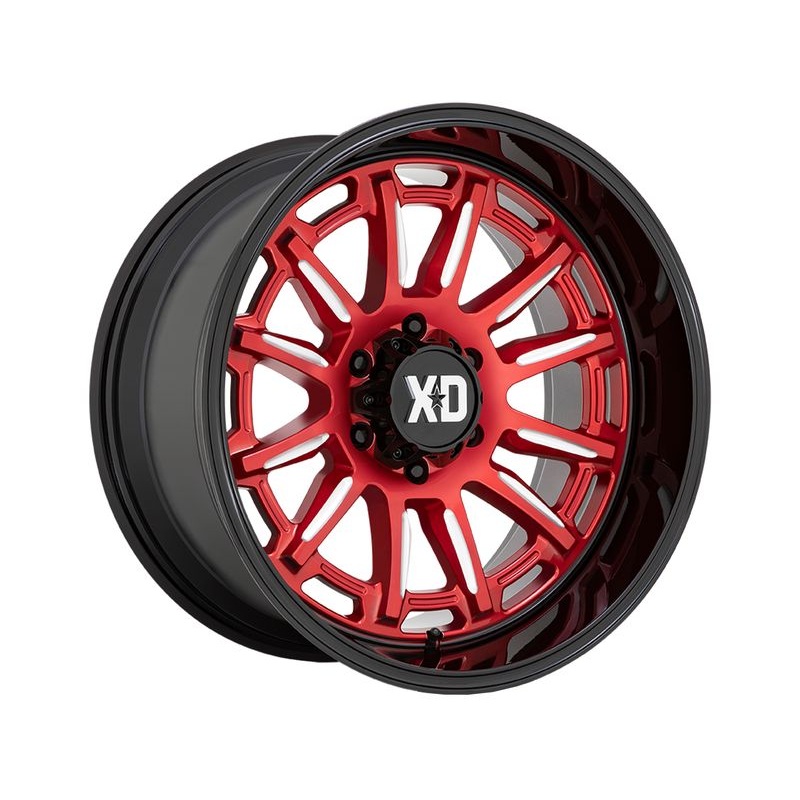 XD Series Black & Red XD865 Phoenix Wheels | RealTruck