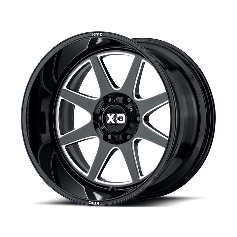 XD Series Milled Gloss Black XD844 Pike Wheels | RealTruck