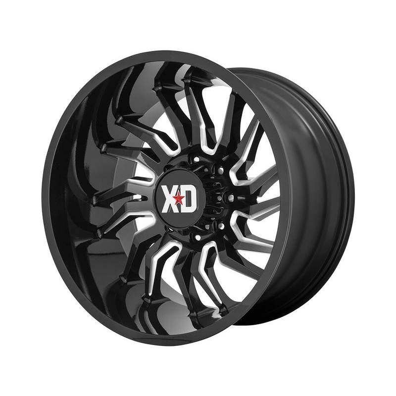 XD Series Milled Gloss Black XD858 Tension Wheels | RealTruck