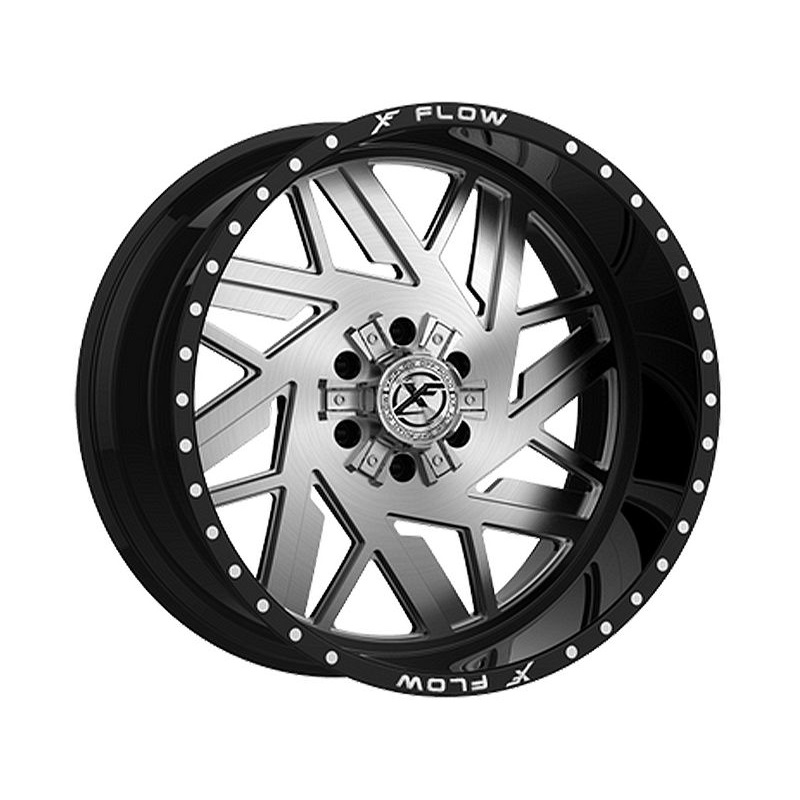 XF Flow Offroad Brushed & Black XFX-306 Wheels | RealTruck