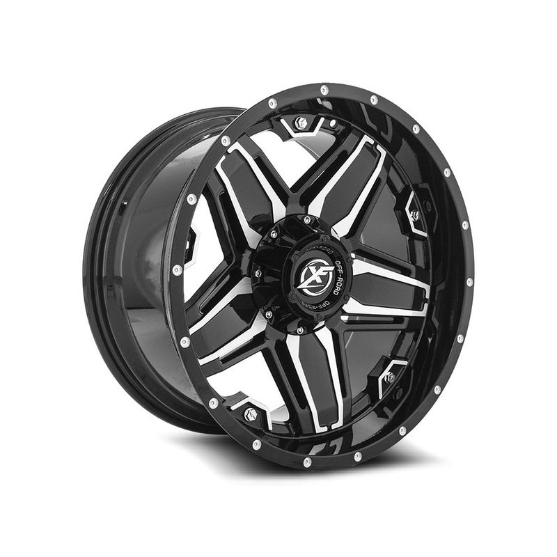 XF Offroad Machined Gloss Black XF-223 Wheels | RealTruck