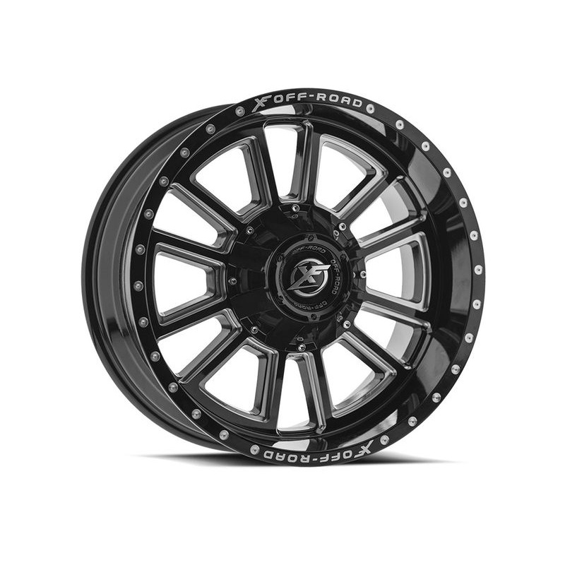 XF Offroad Milled Gloss Black XF-225 Wheels | RealTruck