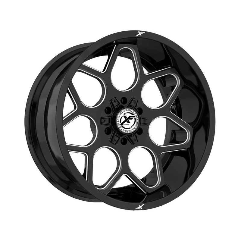 XF Offroad Milled Gloss Black XF-233 Wheels | RealTruck