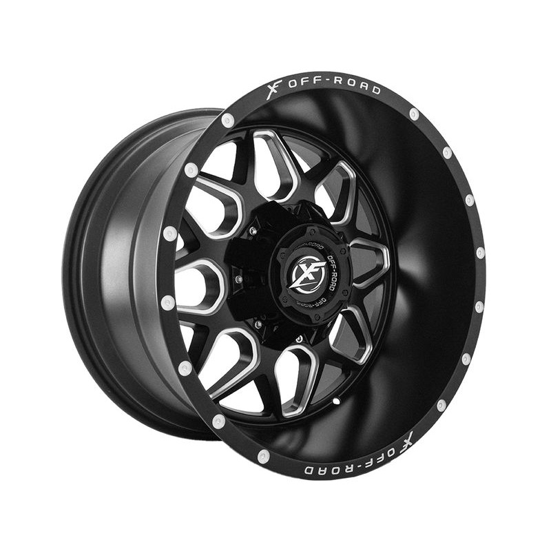 XF Offroad Milled Matte Black XF-202 Wheels | RealTruck