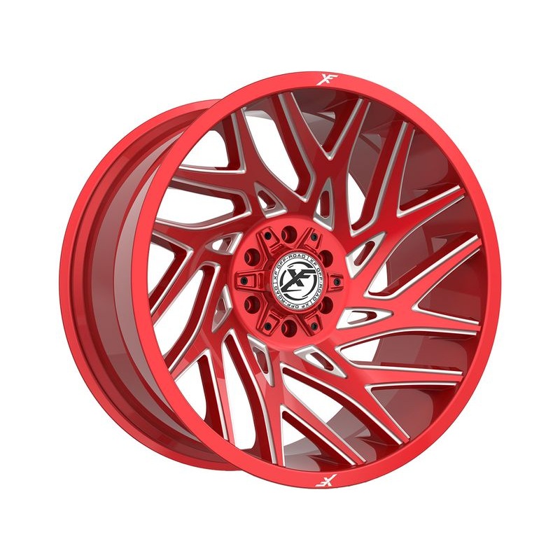 XF Offroad Milled Red XF-229 Wheels | RealTruck
