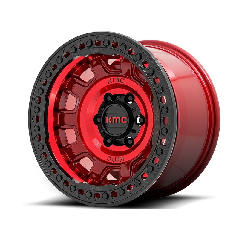 KMC Red KM236 Tank Beadlock Wheels | RealTruck