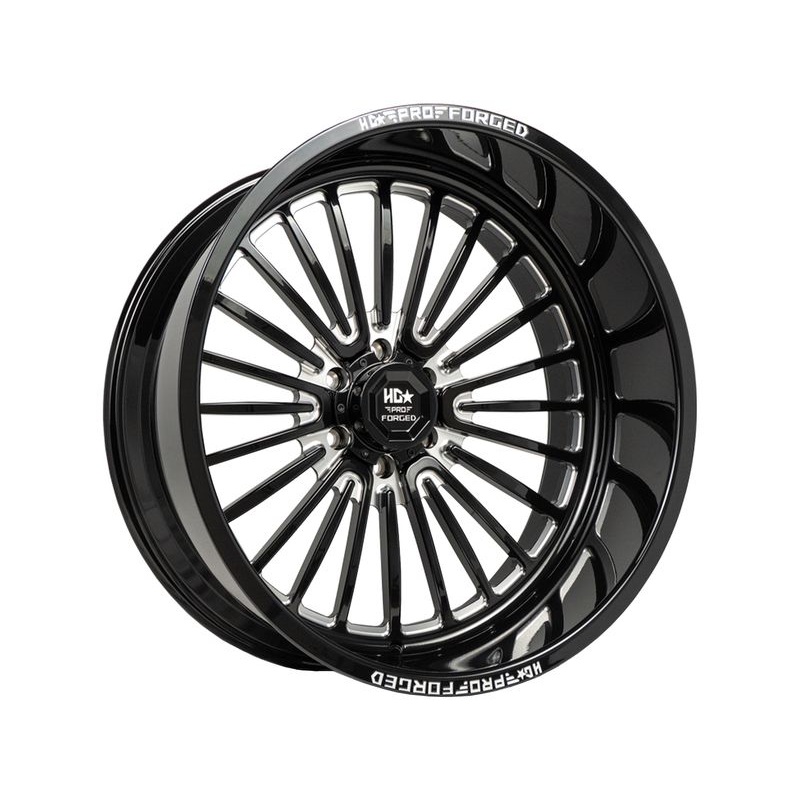 Luxxx HD Forged Milled Gloss Black Pro 6 Warhog Wheels | RealTruck