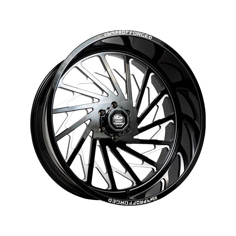 Luxxx HD Forged Milled Gloss Black Pro 8 Hawker Wheels | RealTruck