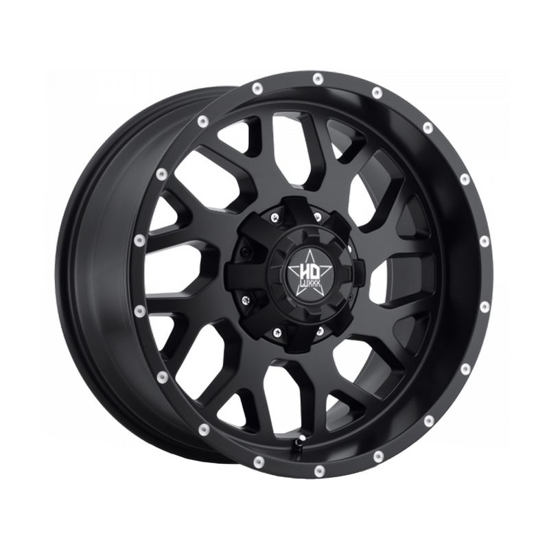 Luxxx HD Matte Black LHD8 Wheels | RealTruck