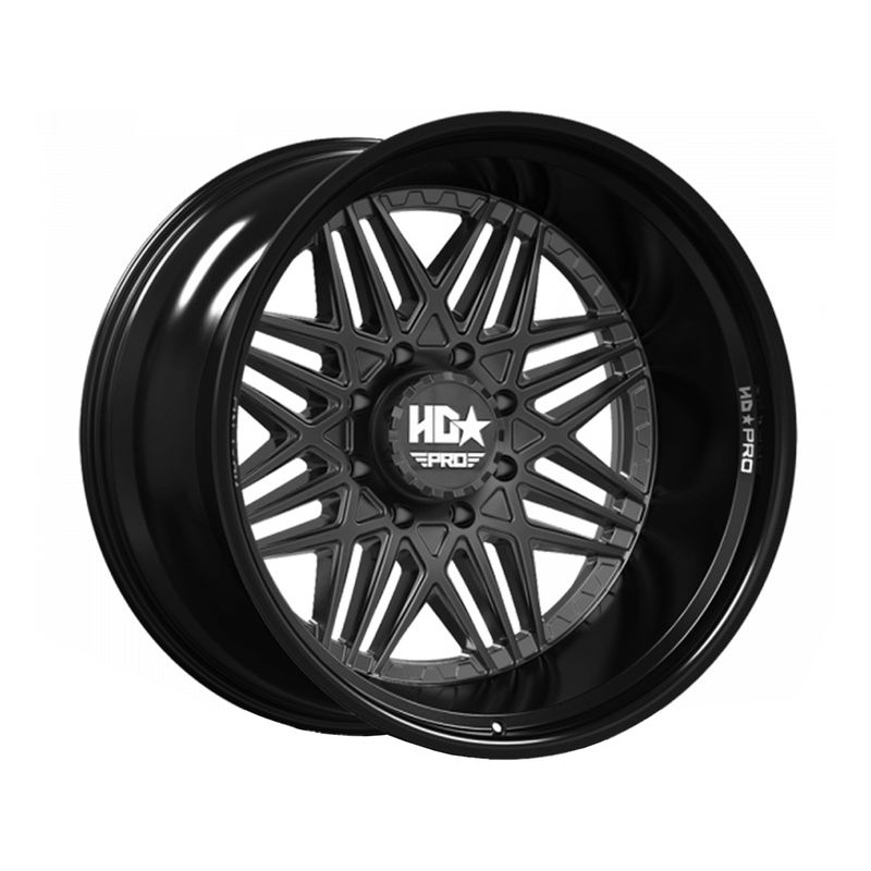 Luxxx HD Matte & Gloss Black Pro 4 Wheels | RealTruck