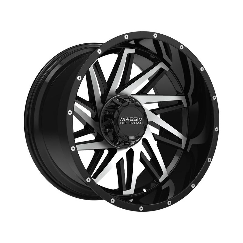 Massiv Off-Road Machined Gloss Black OR-3 Wheels | RealTruck