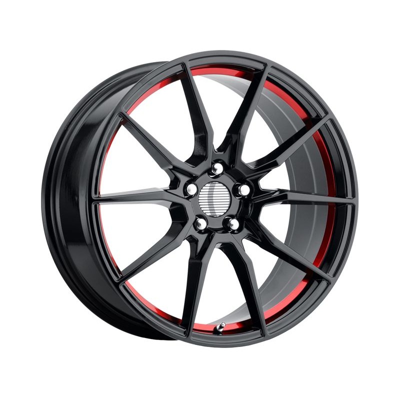 OE Creations Black & Red PR193 Wheels | RealTruck